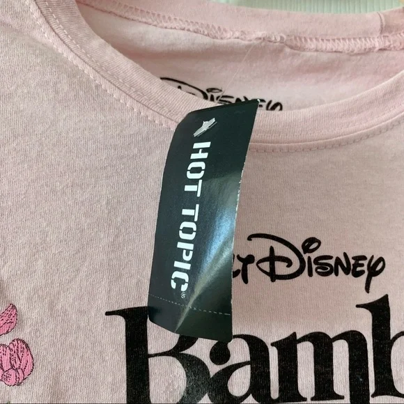 Disney Bambi Pink Floral Tee Graphic T-Shirt​ - Picture 3 of 7